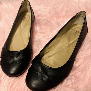 Classic Black Ballet Flats, Bass (7.5)